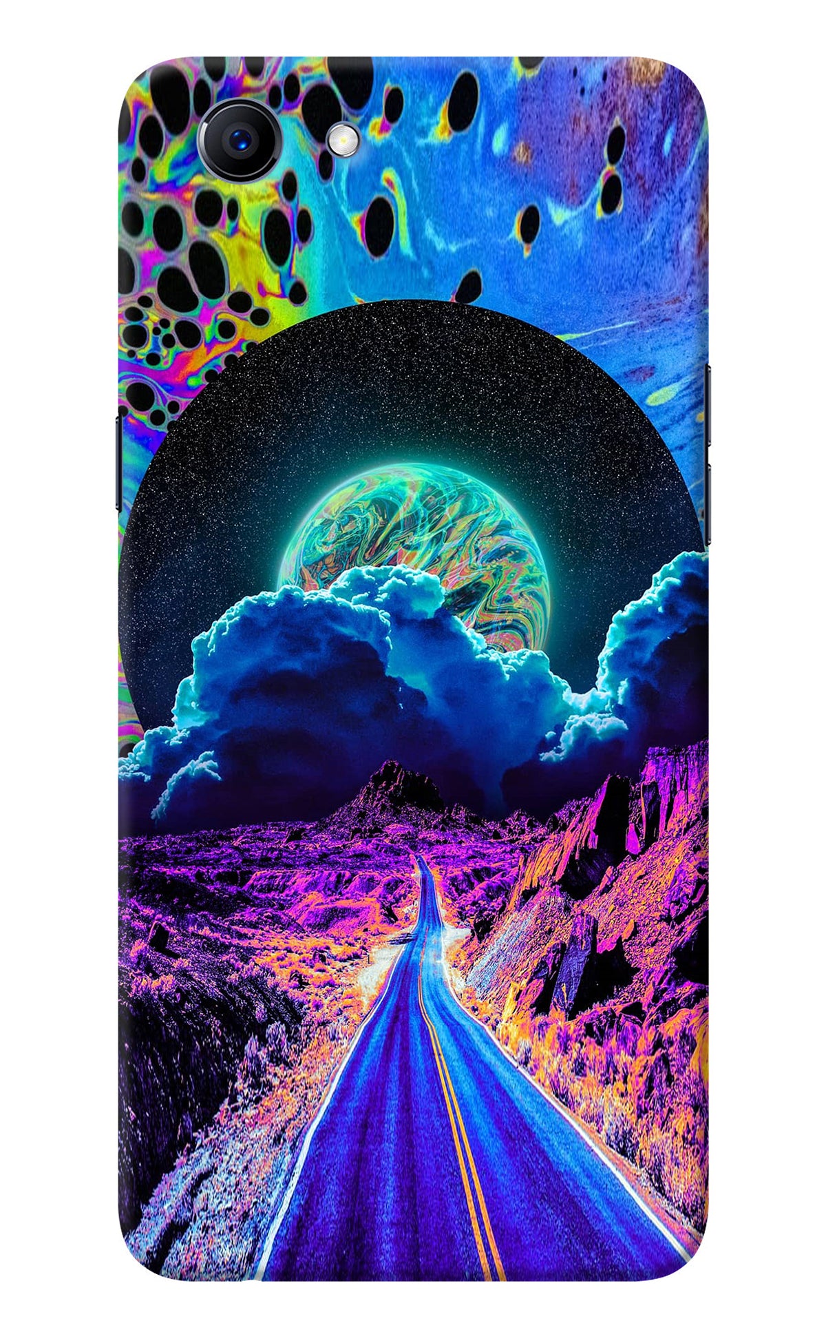 Psychedelic Painting Realme 1 Back Cover