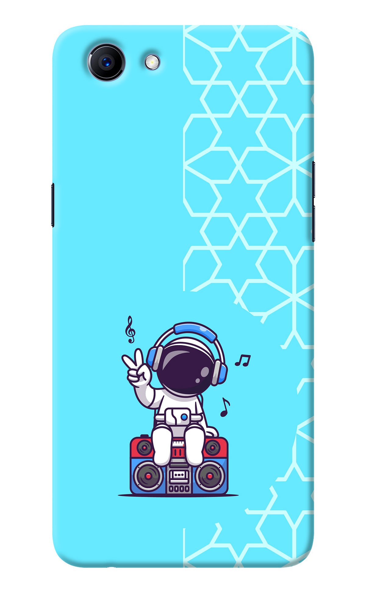 Cute Astronaut Chilling Realme 1 Back Cover