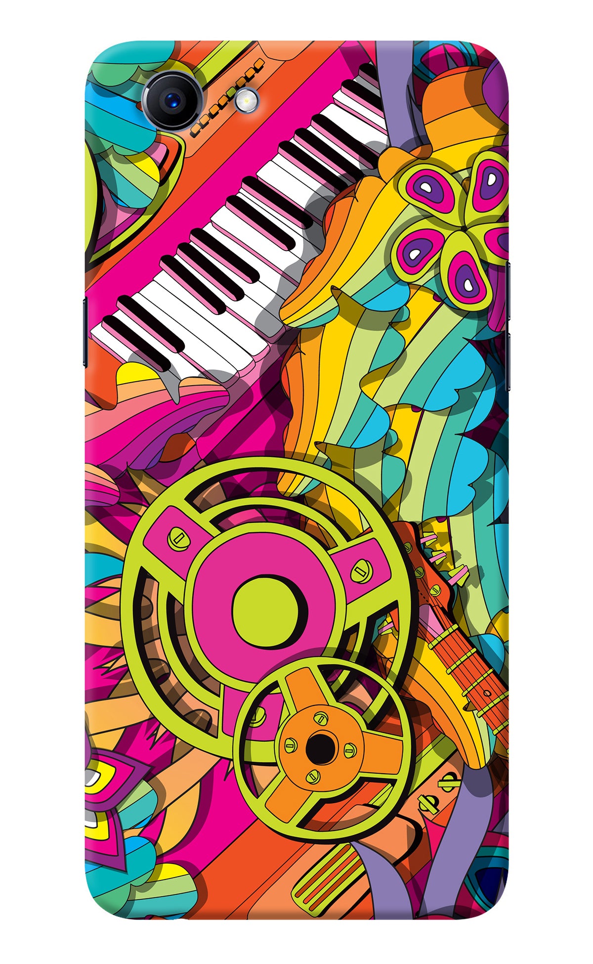 Music Doodle Realme 1 Back Cover
