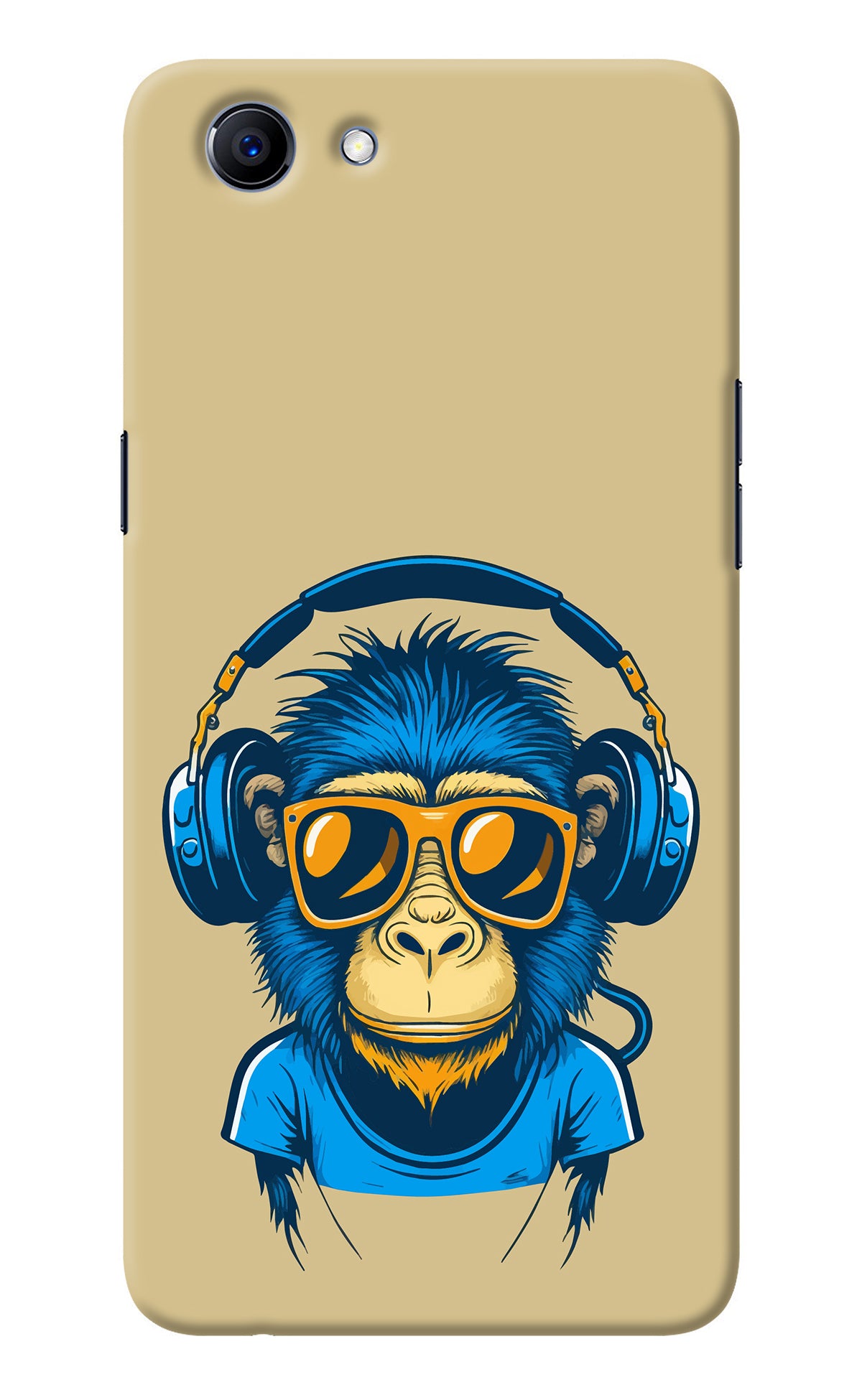 Monkey Headphone Realme 1 Back Cover