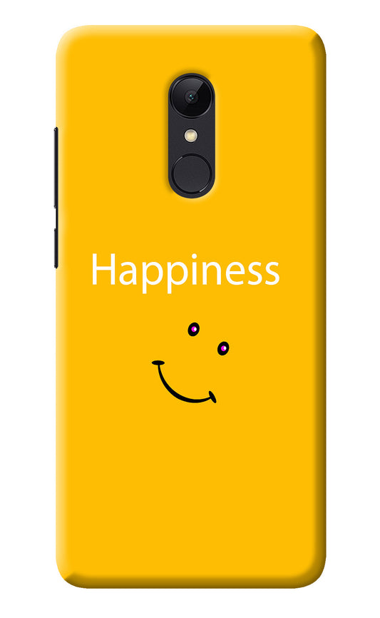 Happiness With Smiley Redmi 5 Back Cover