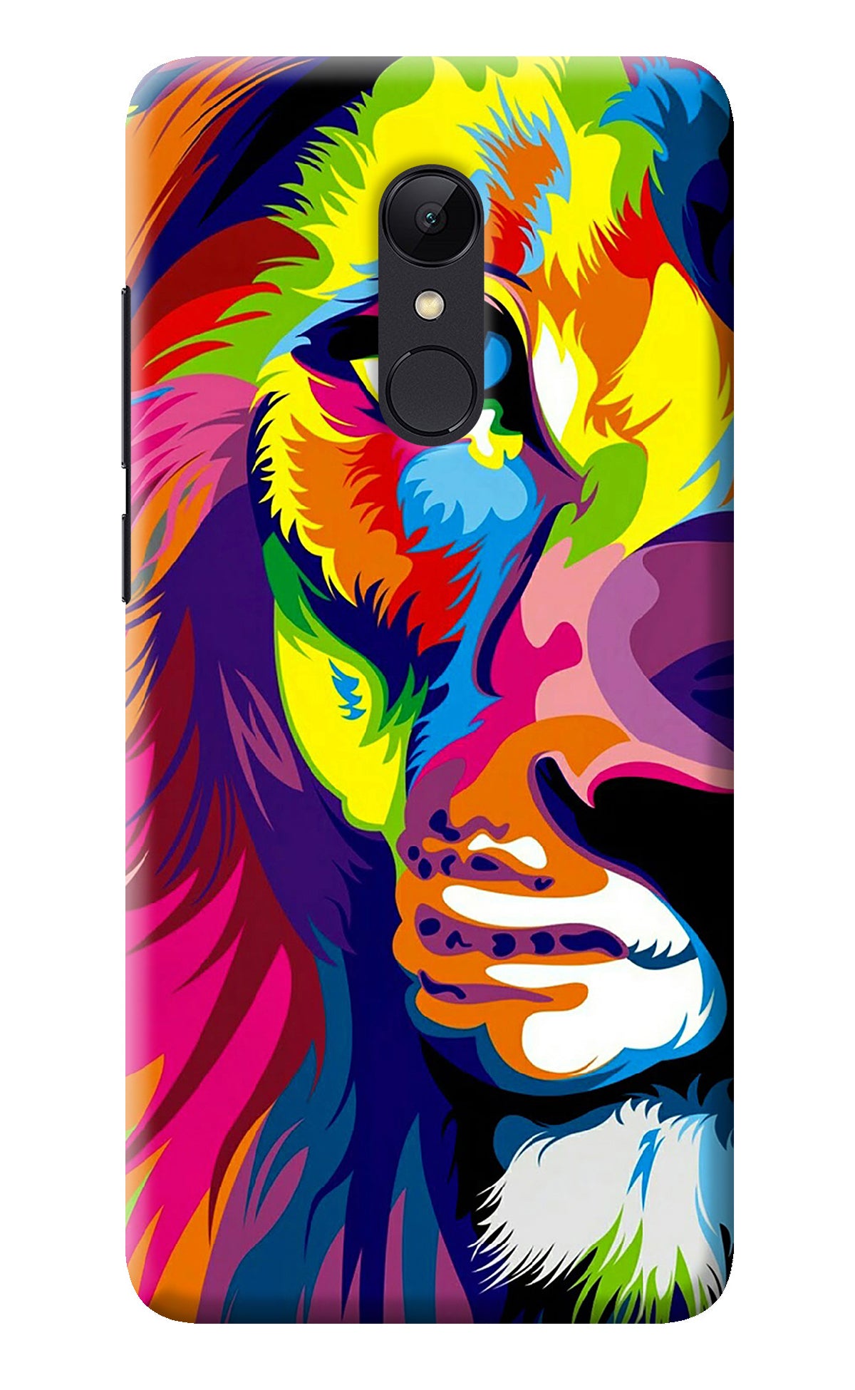 Lion Half Face Redmi 5 Back Cover