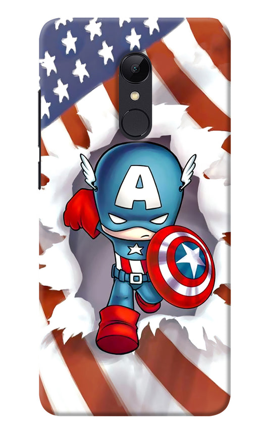 Captain America Redmi 5 Back Cover