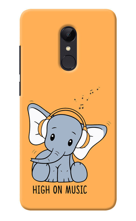 High On Music Redmi 5 Back Cover