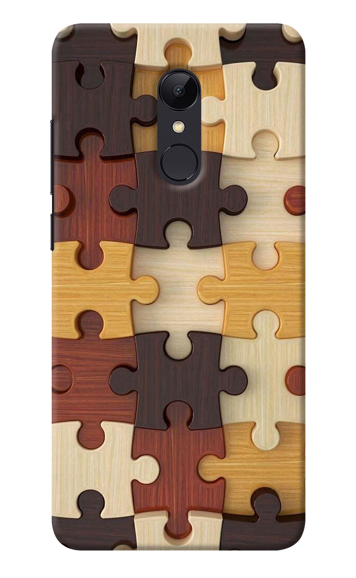 Wooden Puzzle Redmi 5 Back Cover