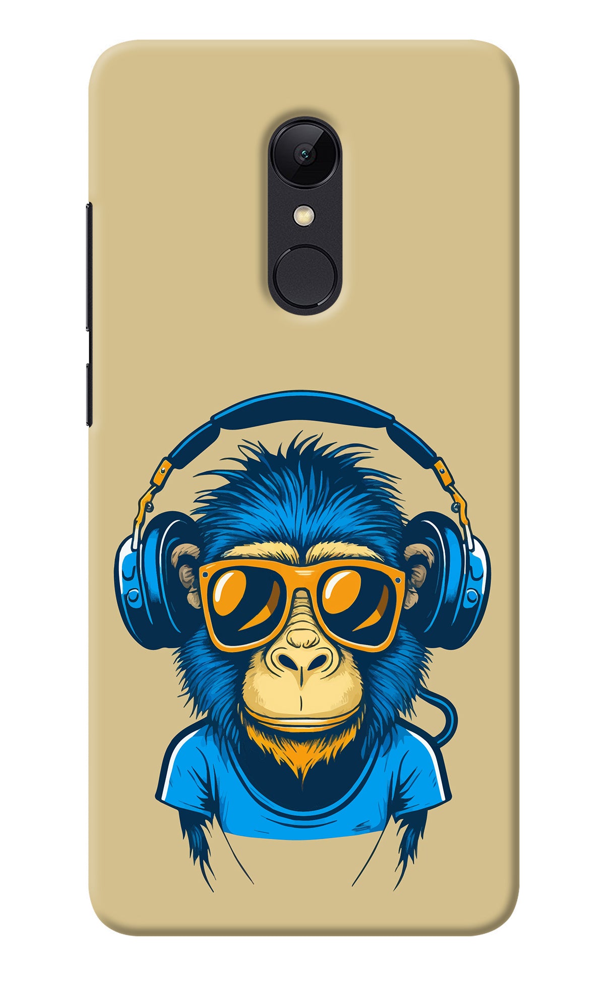 Monkey Headphone Redmi 5 Back Cover