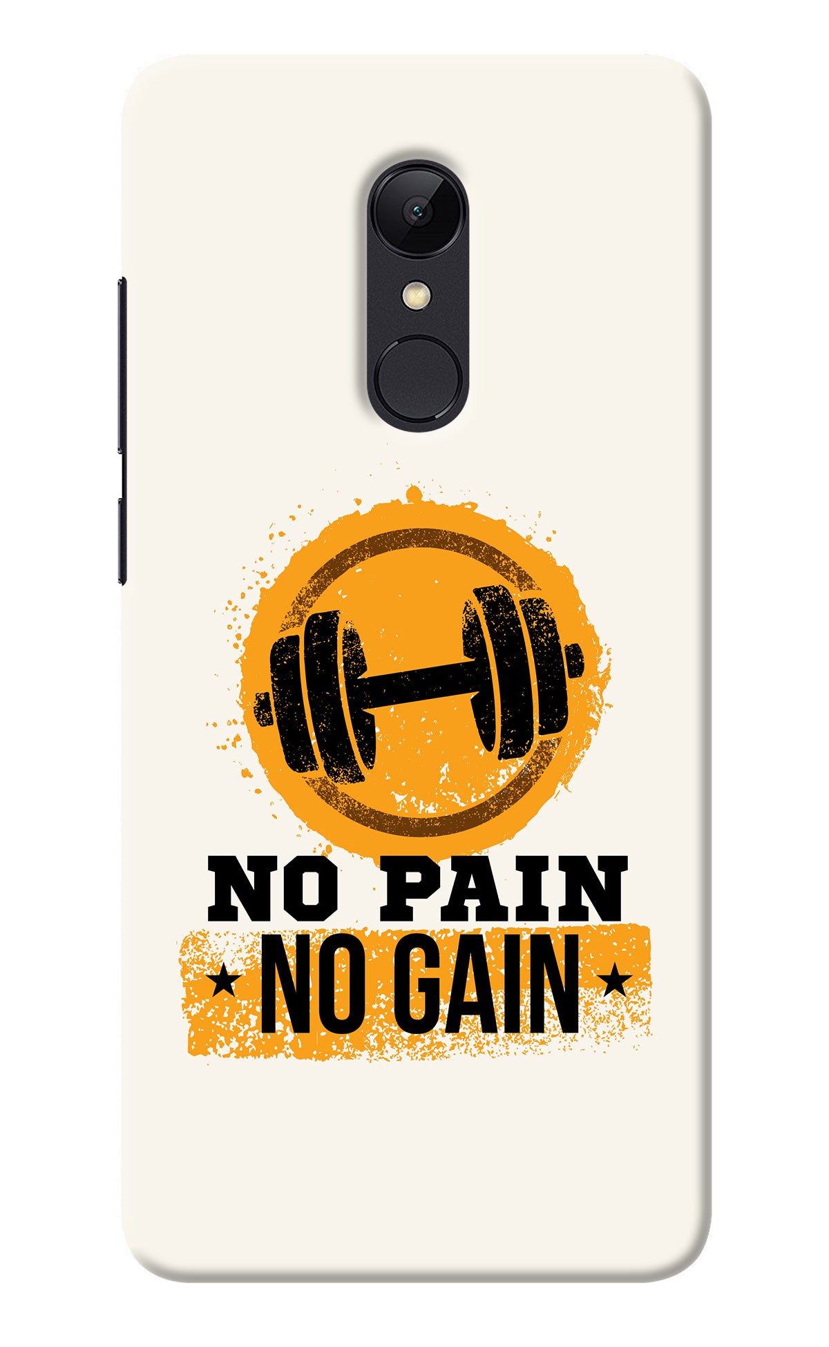 No Pain No Gain Redmi 5 Back Cover