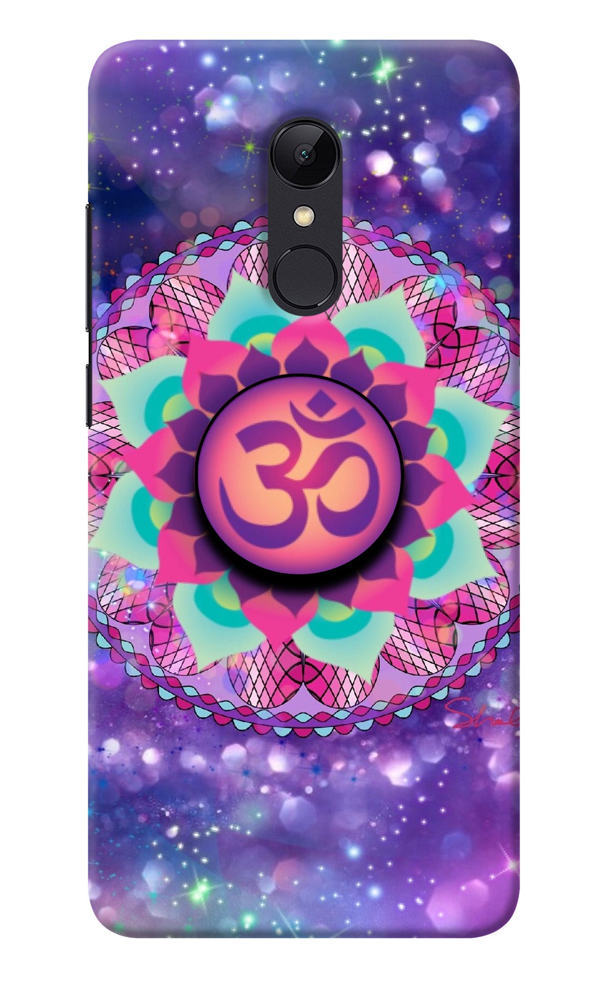 Om Purple Redmi 5 Pop Case