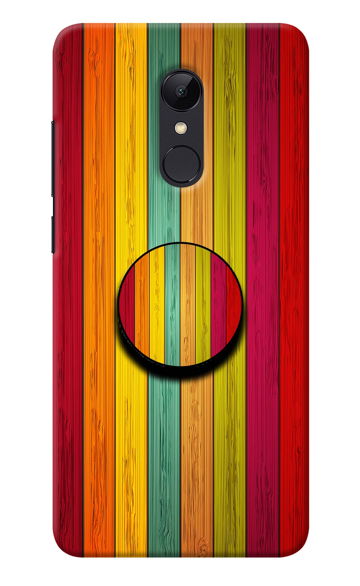 Multicolor Wooden Redmi 5 Pop Case