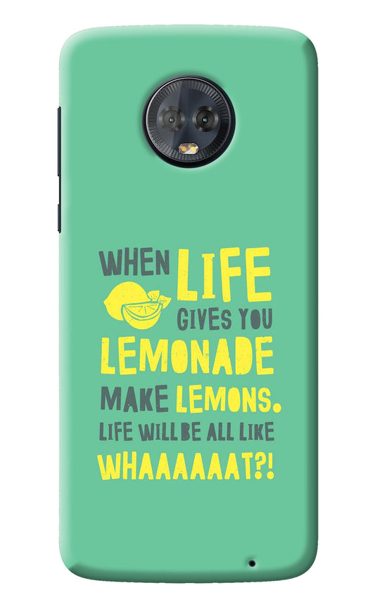 Quote Moto G6 Back Cover