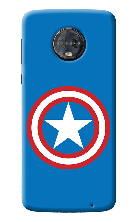 Captain America Logo Moto G6 Back Cover