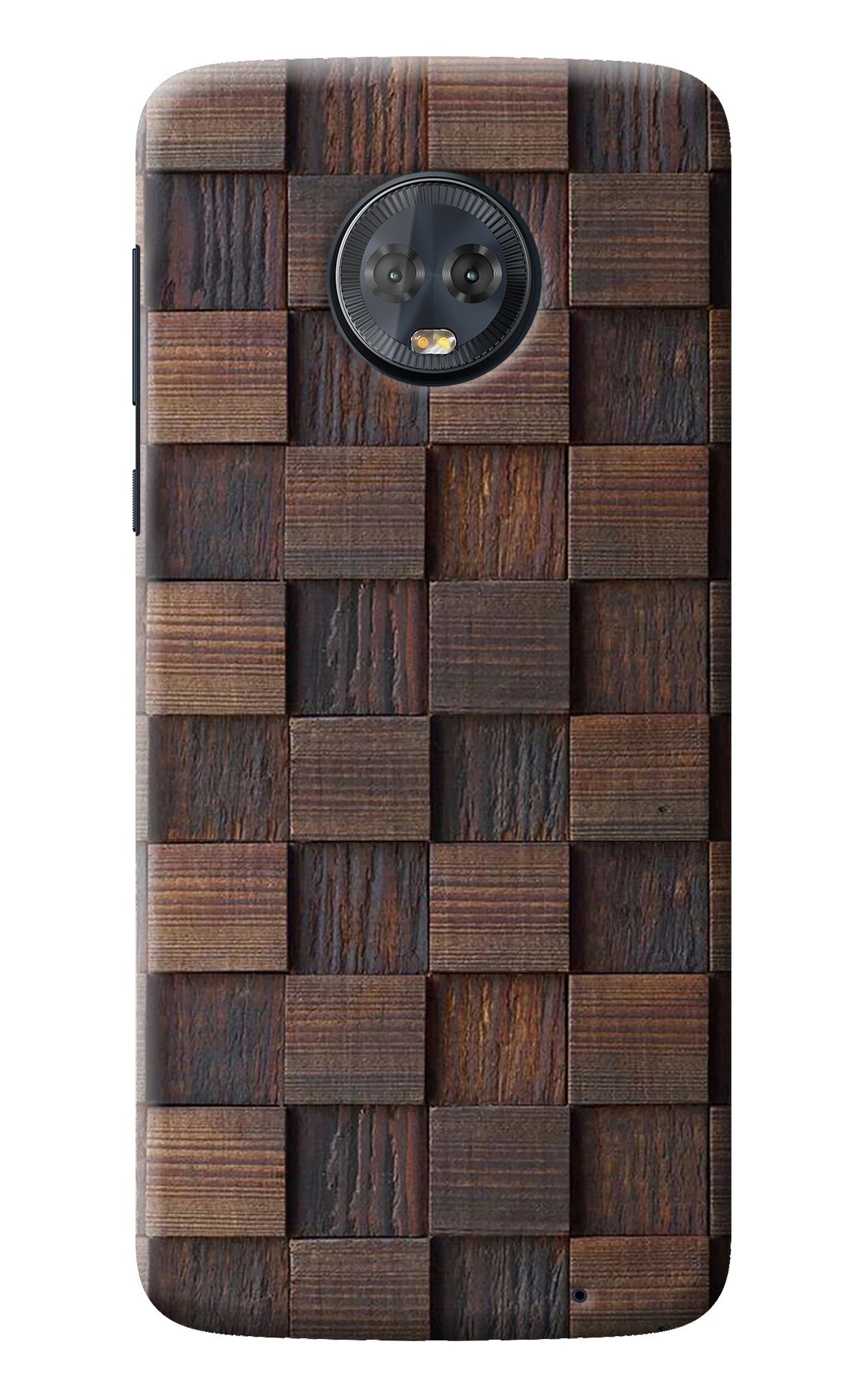Wooden Cube Design Moto G6 Back Cover