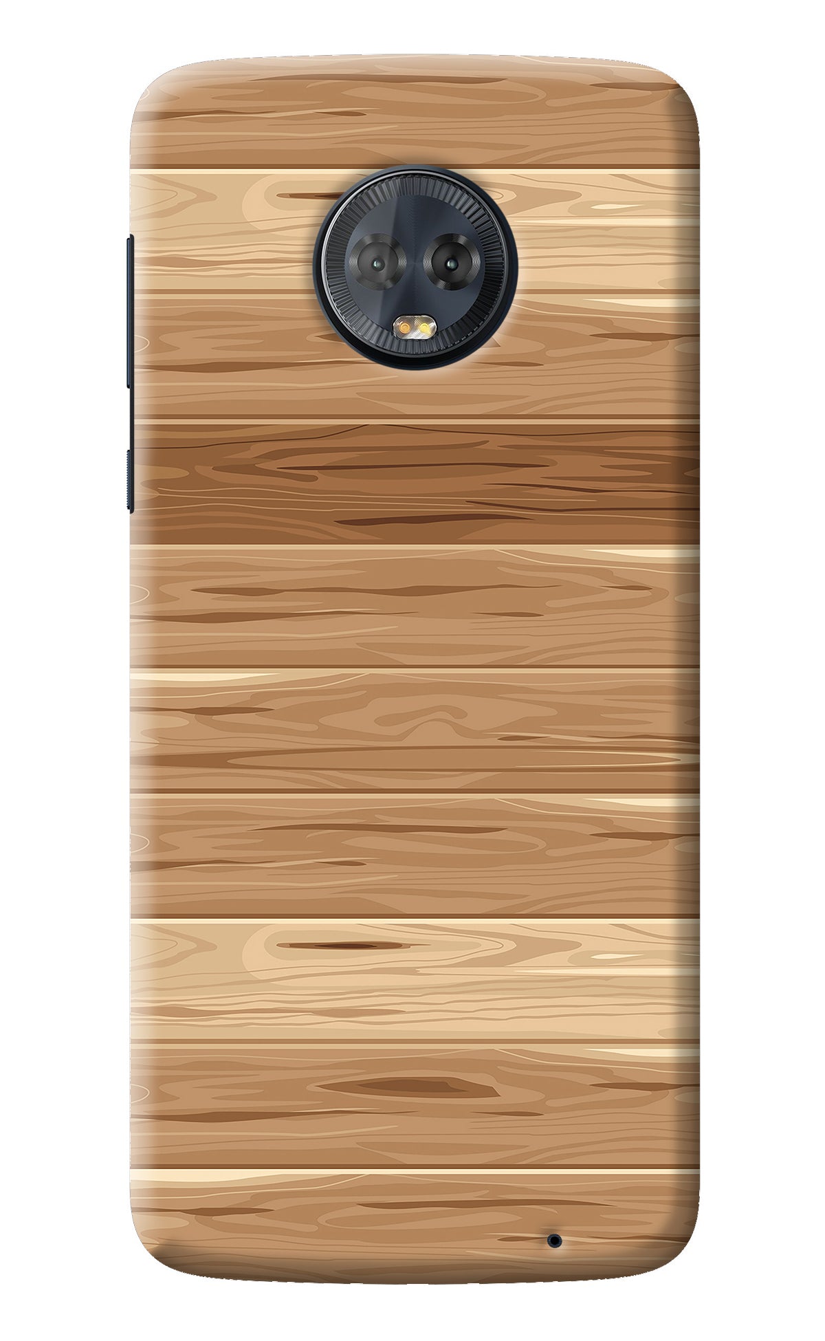 Wooden Vector Moto G6 Back Cover