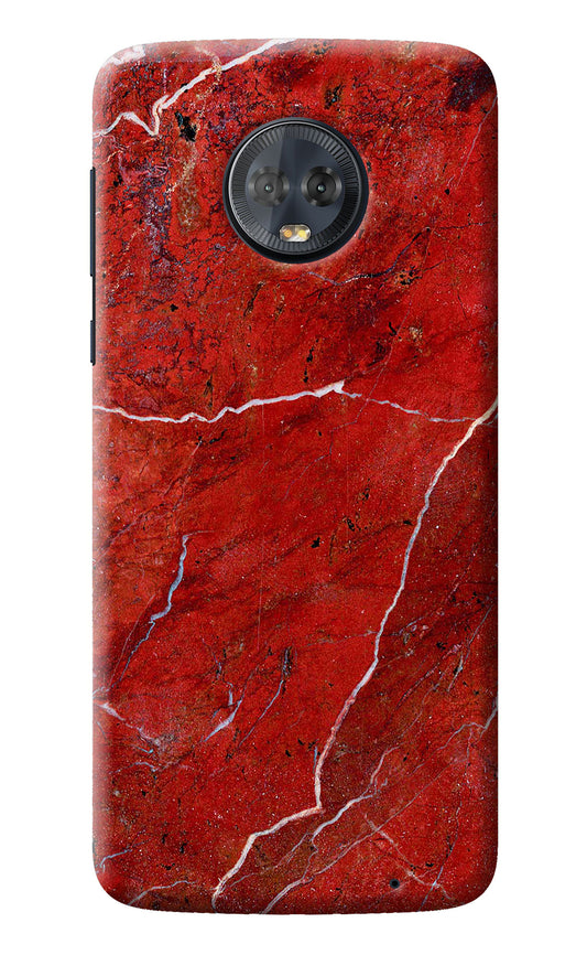 Red Marble Design Moto G6 Back Cover