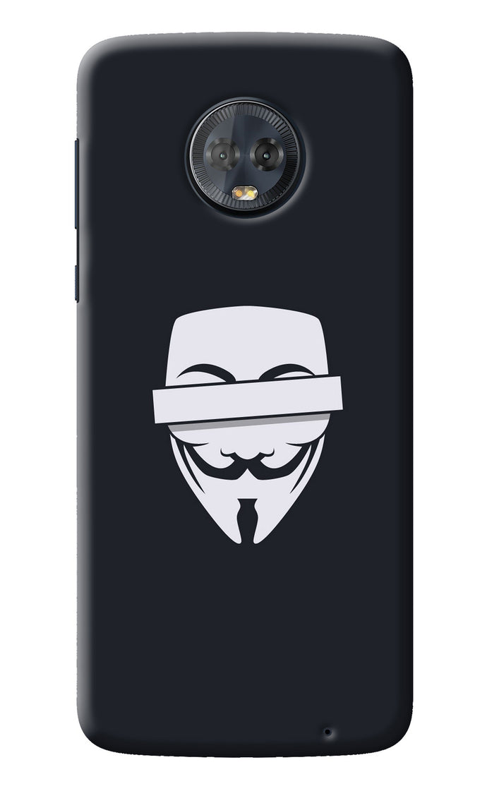 Anonymous Face Moto G6 Back Cover
