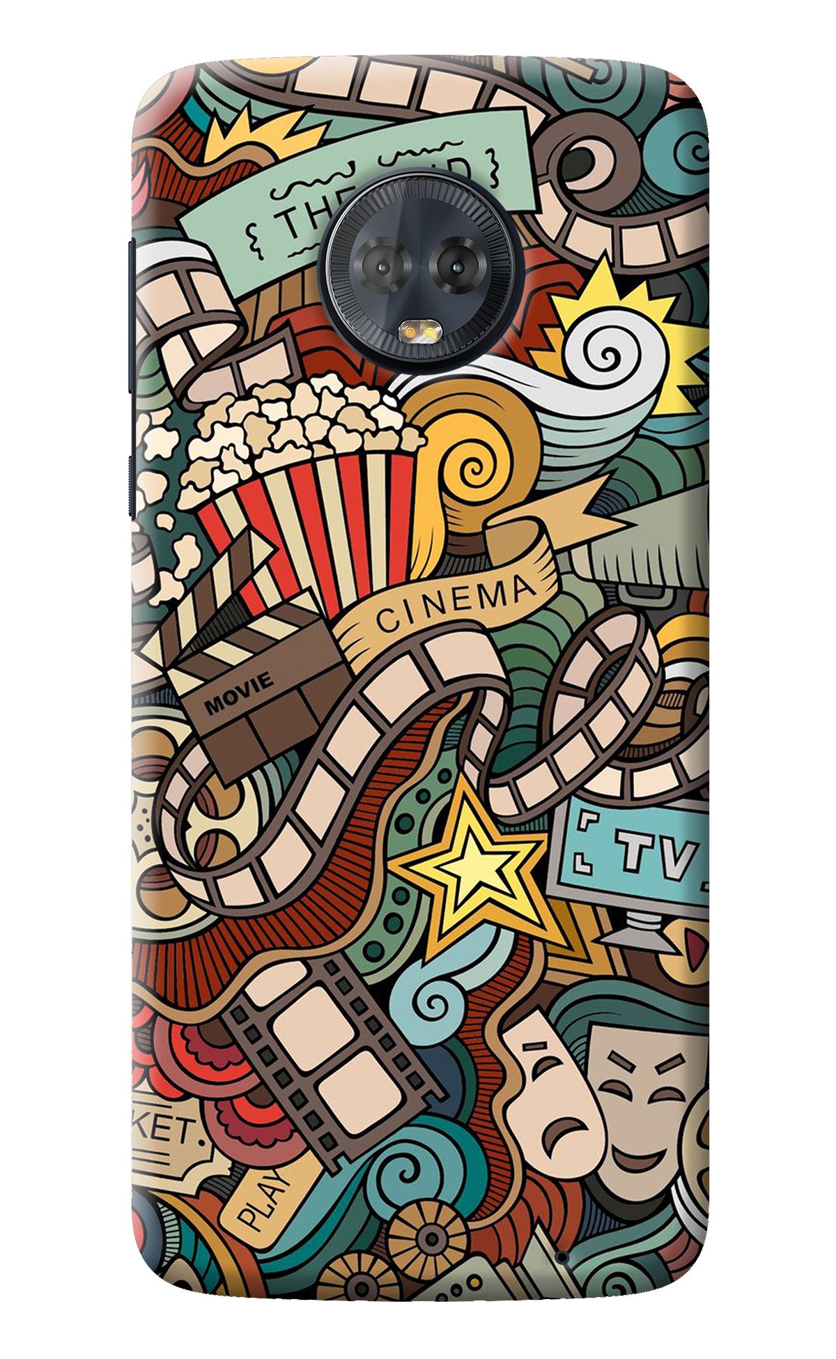 Cinema Abstract Moto G6 Back Cover