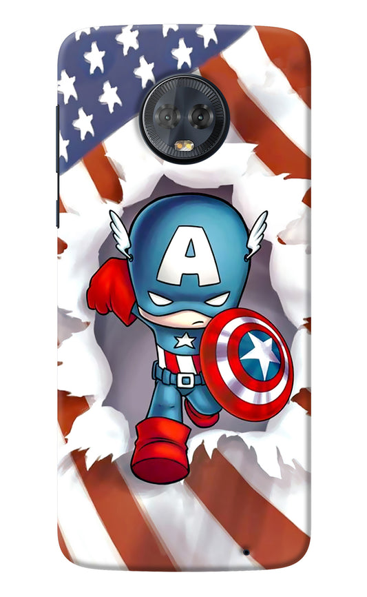 Captain America Moto G6 Back Cover