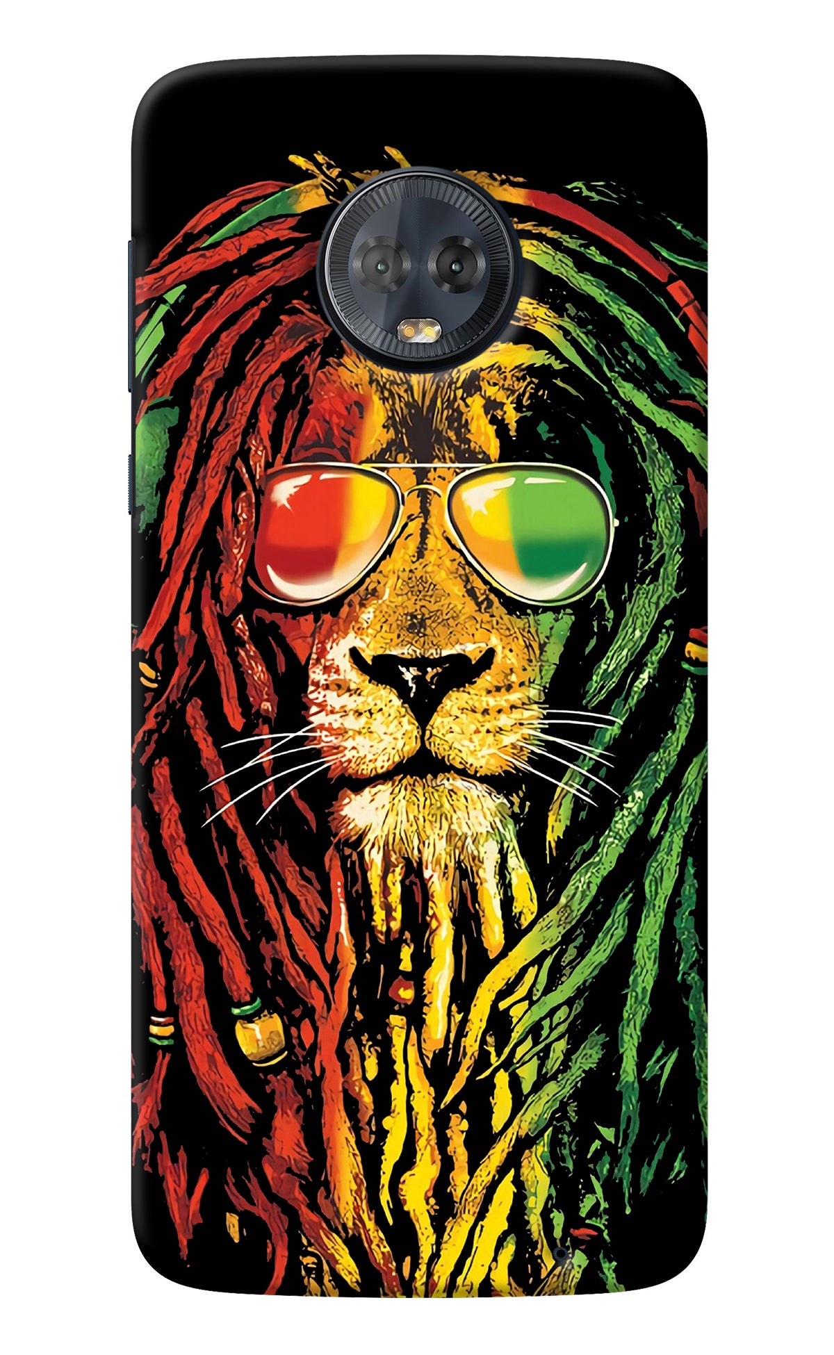 Rasta Lion Moto G6 Back Cover