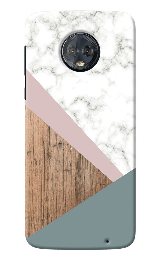 Marble wood Abstract Moto G6 Back Cover