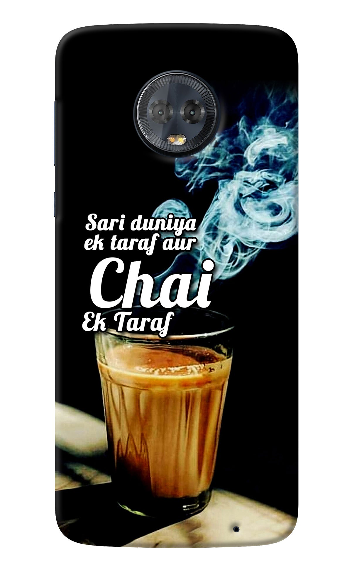 Chai Ek Taraf Quote Moto G6 Back Cover