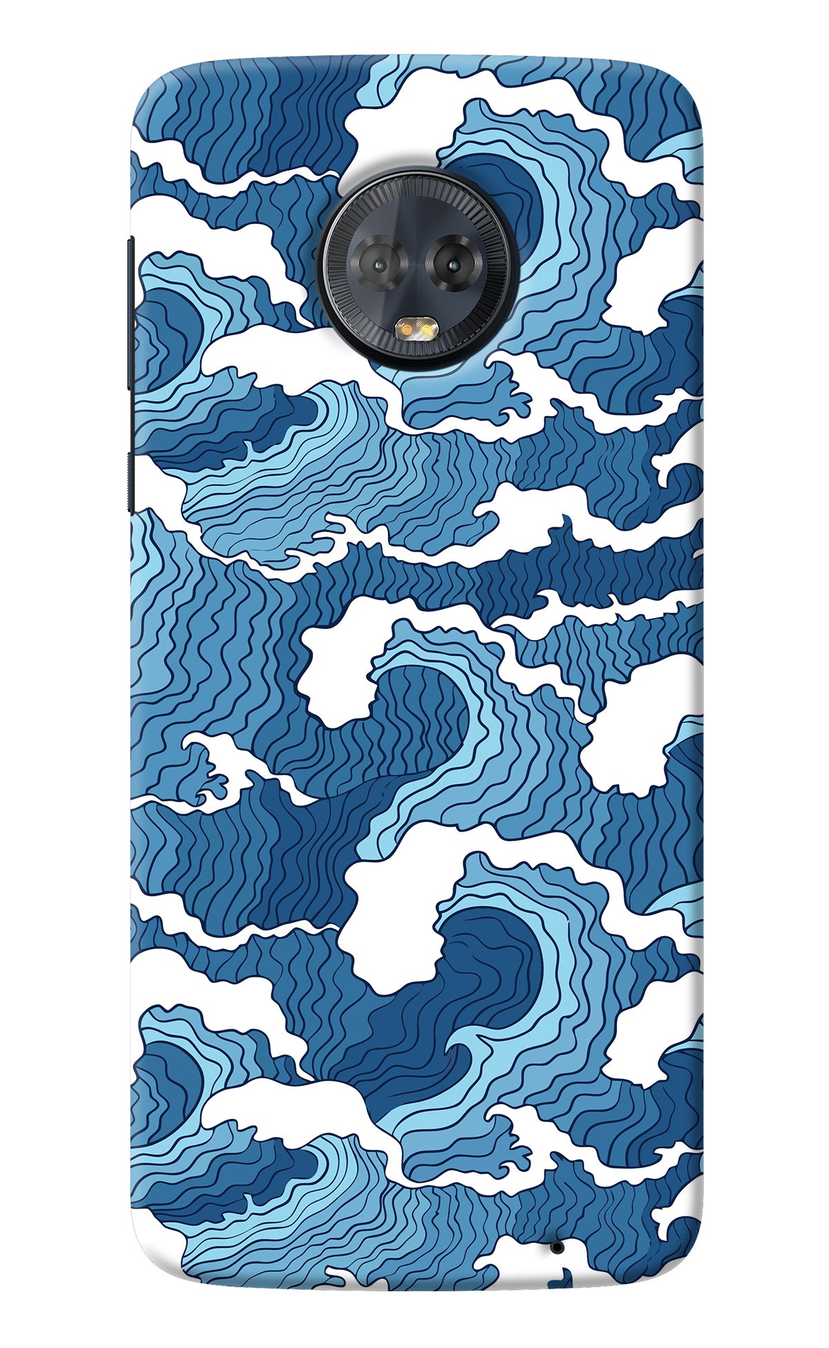 Blue Waves Moto G6 Back Cover