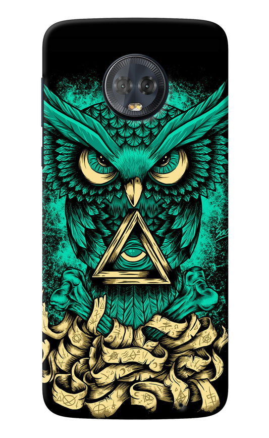 Green Owl Moto G6 Back Cover