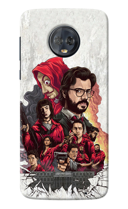 Money Heist Artwork Moto G6 Back Cover