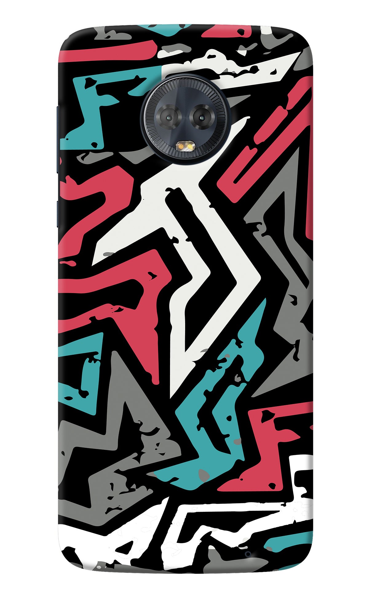 Geometric Graffiti Moto G6 Back Cover