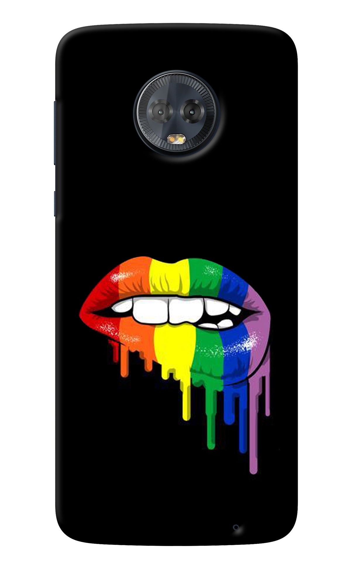 Lips Biting Moto G6 Back Cover