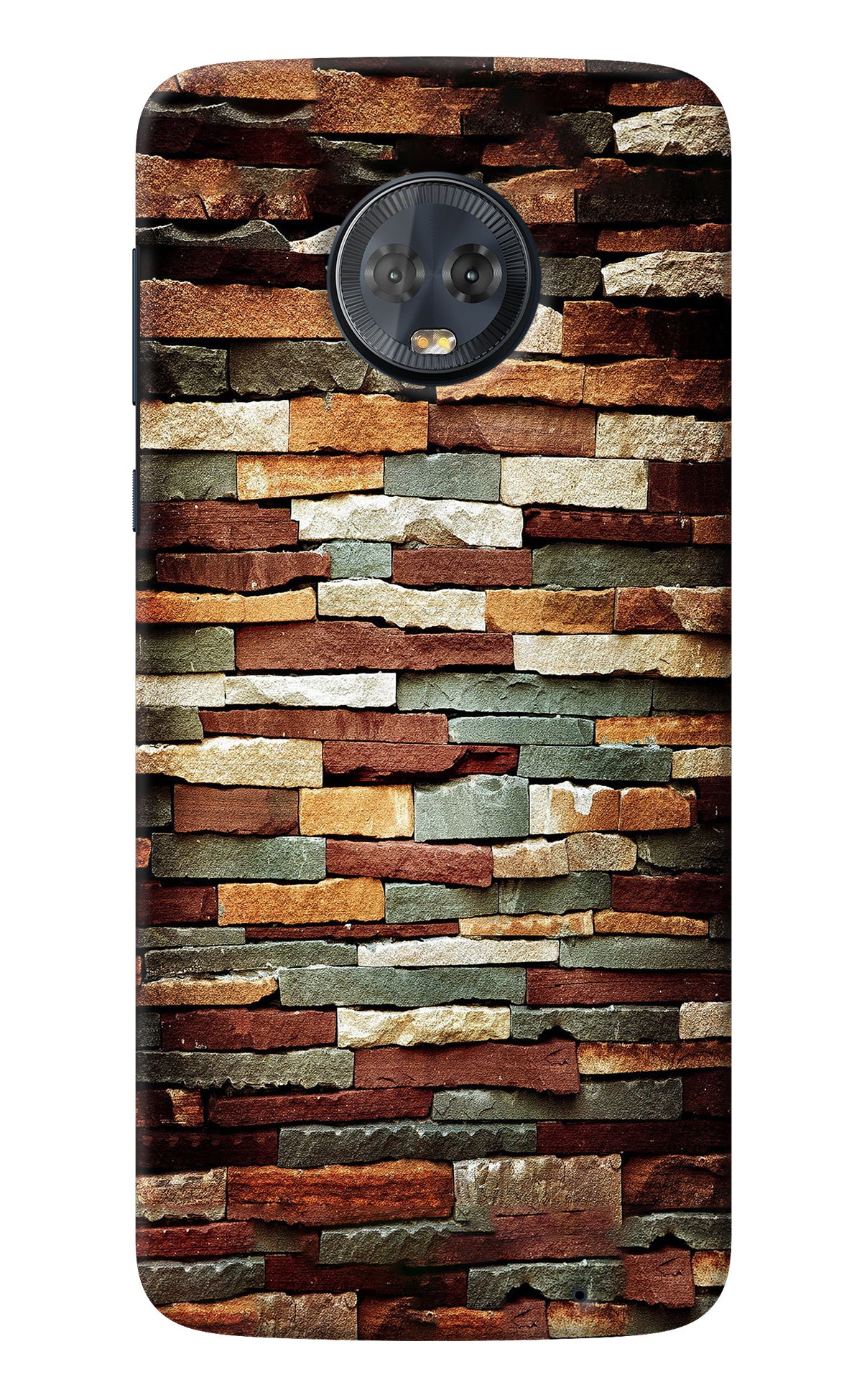 Bricks Pattern Moto G6 Back Cover