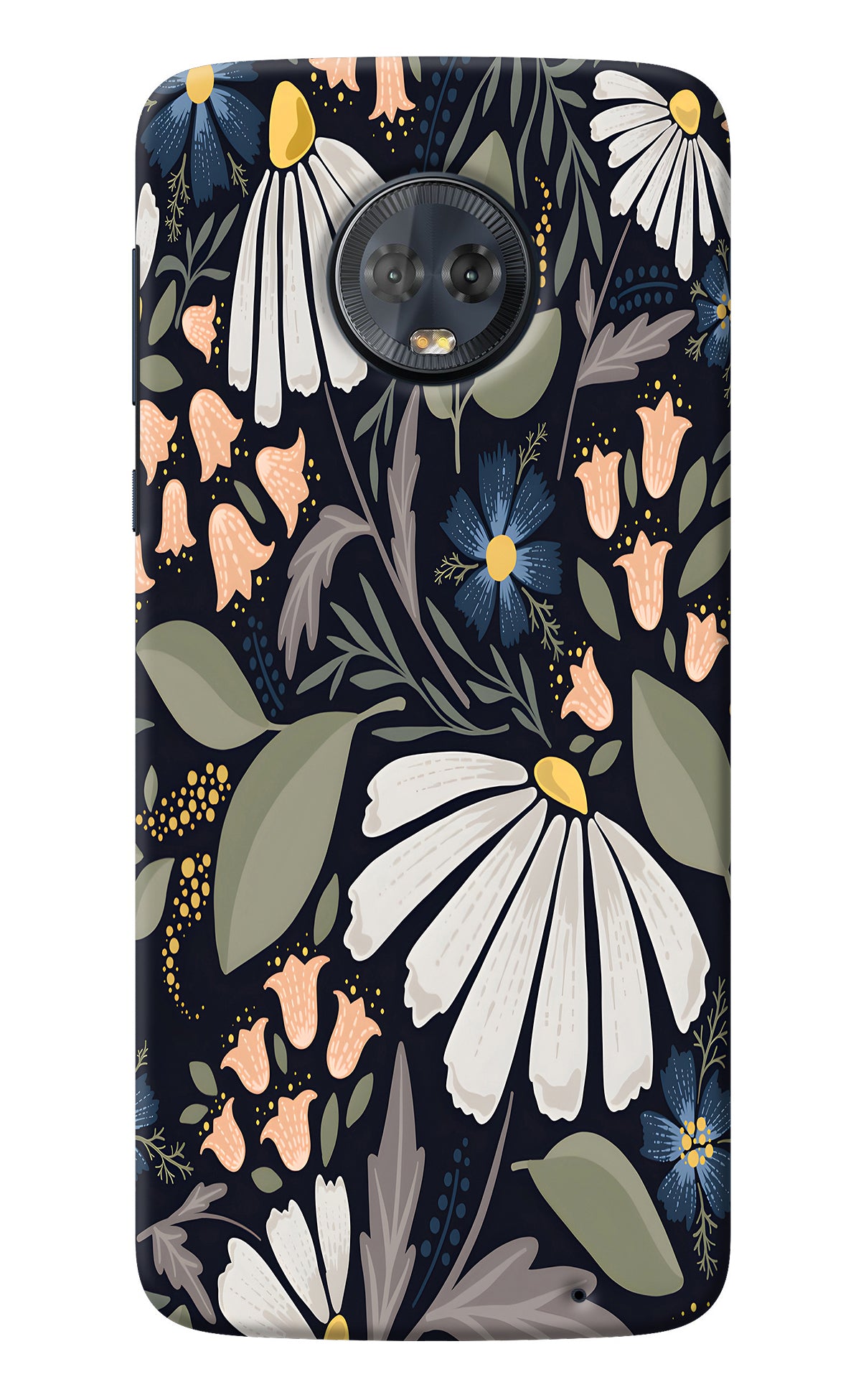 Flowers Art Moto G6 Back Cover