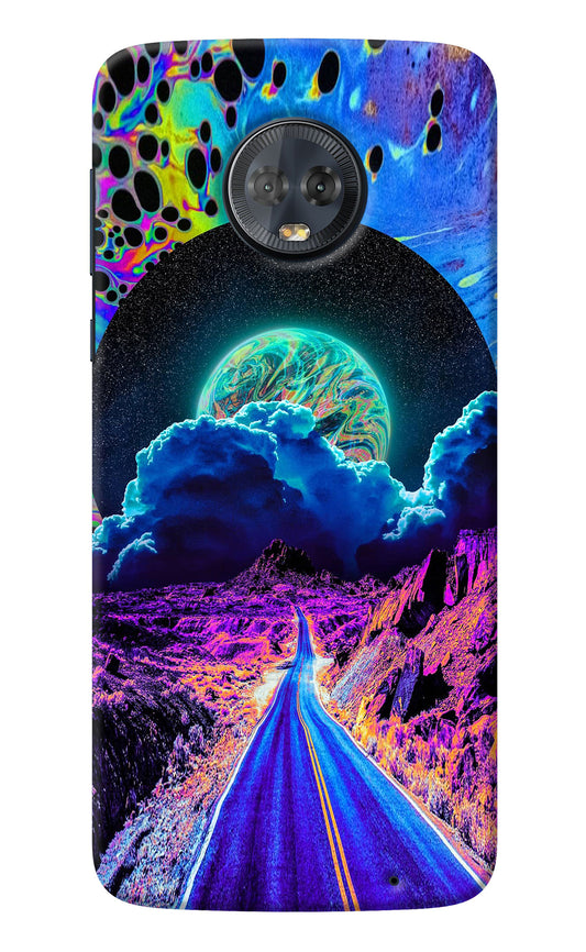 Psychedelic Painting Moto G6 Back Cover