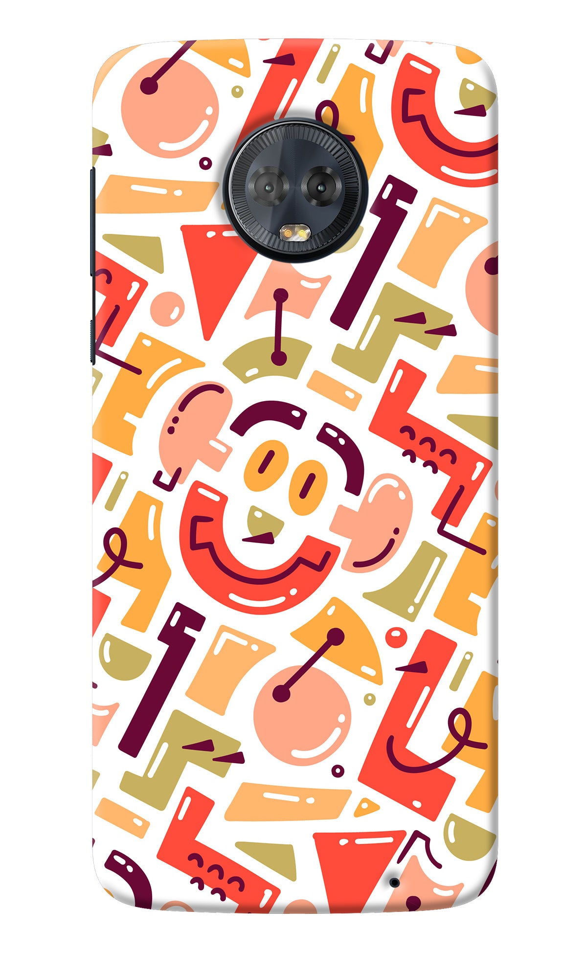 Doodle Pattern Moto G6 Back Cover