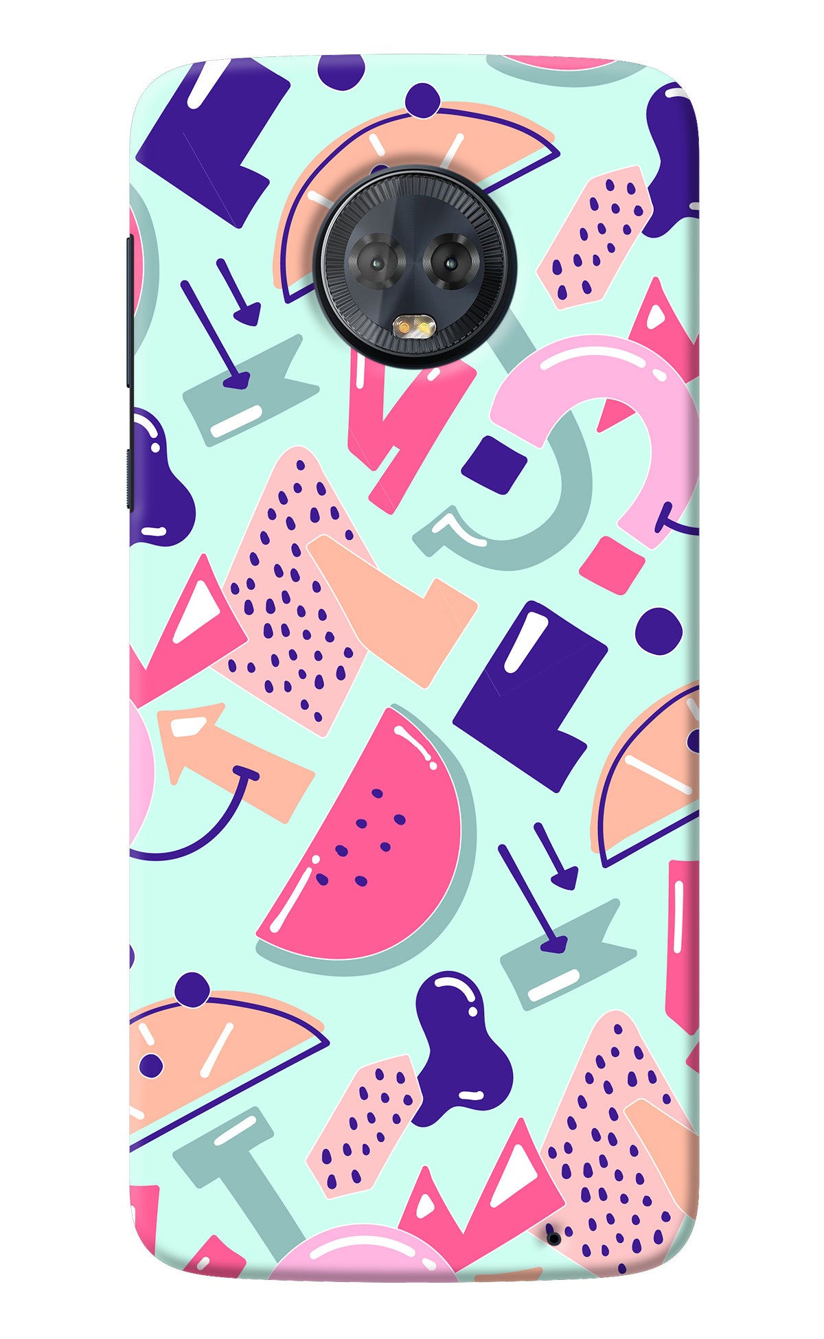 Doodle Pattern Moto G6 Back Cover