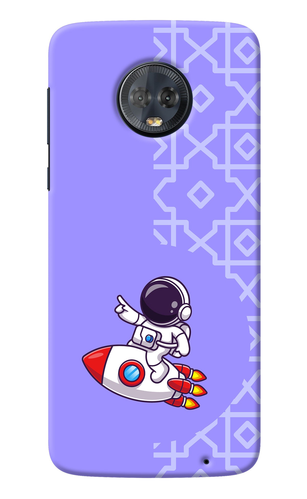 Cute Astronaut Moto G6 Back Cover