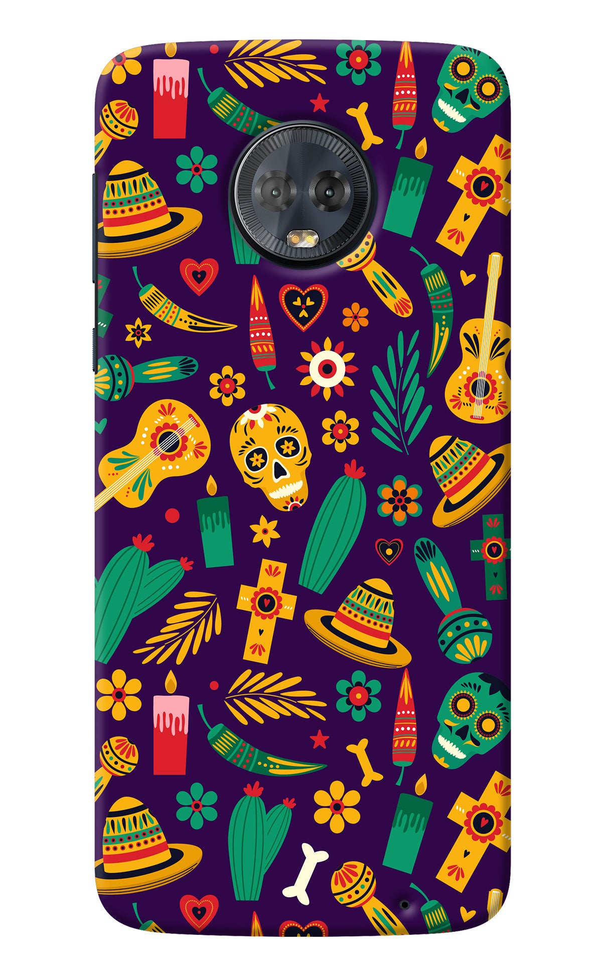 Mexican Artwork Moto G6 Back Cover