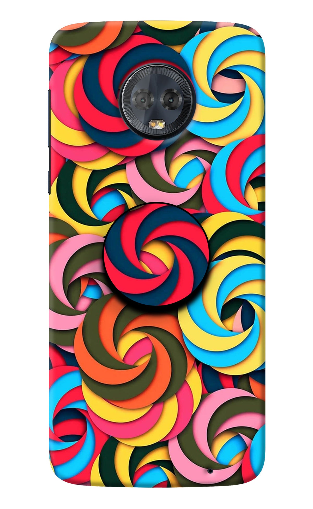 Spiral Pattern Moto G6 Pop Case