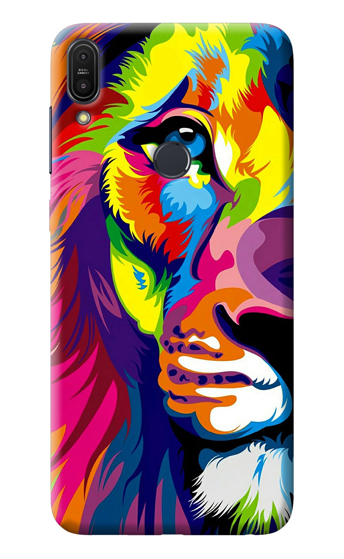 Lion Half Face Asus Zenfone Max Pro M1 Back Cover