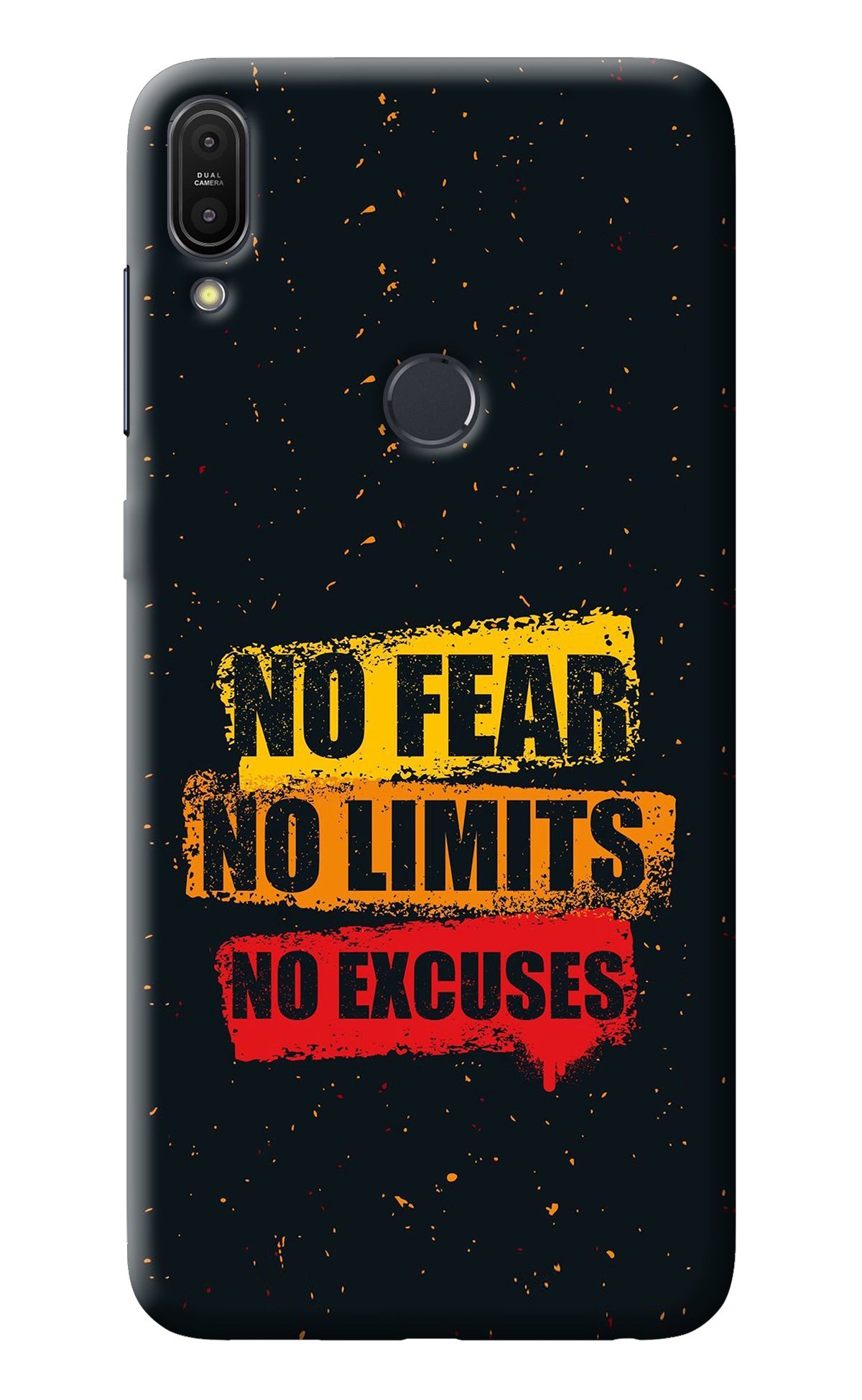 No Fear No Limits No Excuse Asus Zenfone Max Pro M1 Back Cover