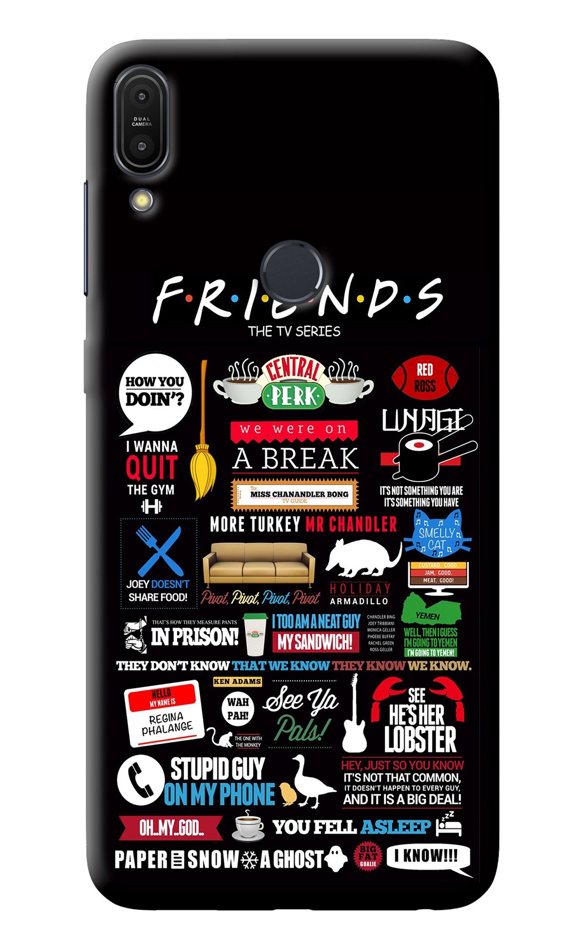 FRIENDS Asus Zenfone Max Pro M1 Back Cover