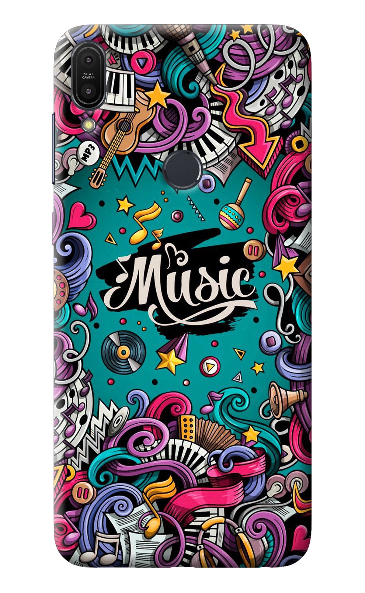 Music Graffiti Asus Zenfone Max Pro M1 Back Cover