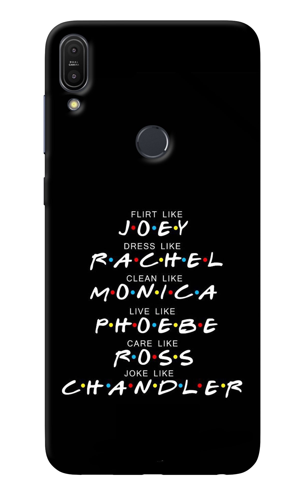 FRIENDS Character Asus Zenfone Max Pro M1 Back Cover