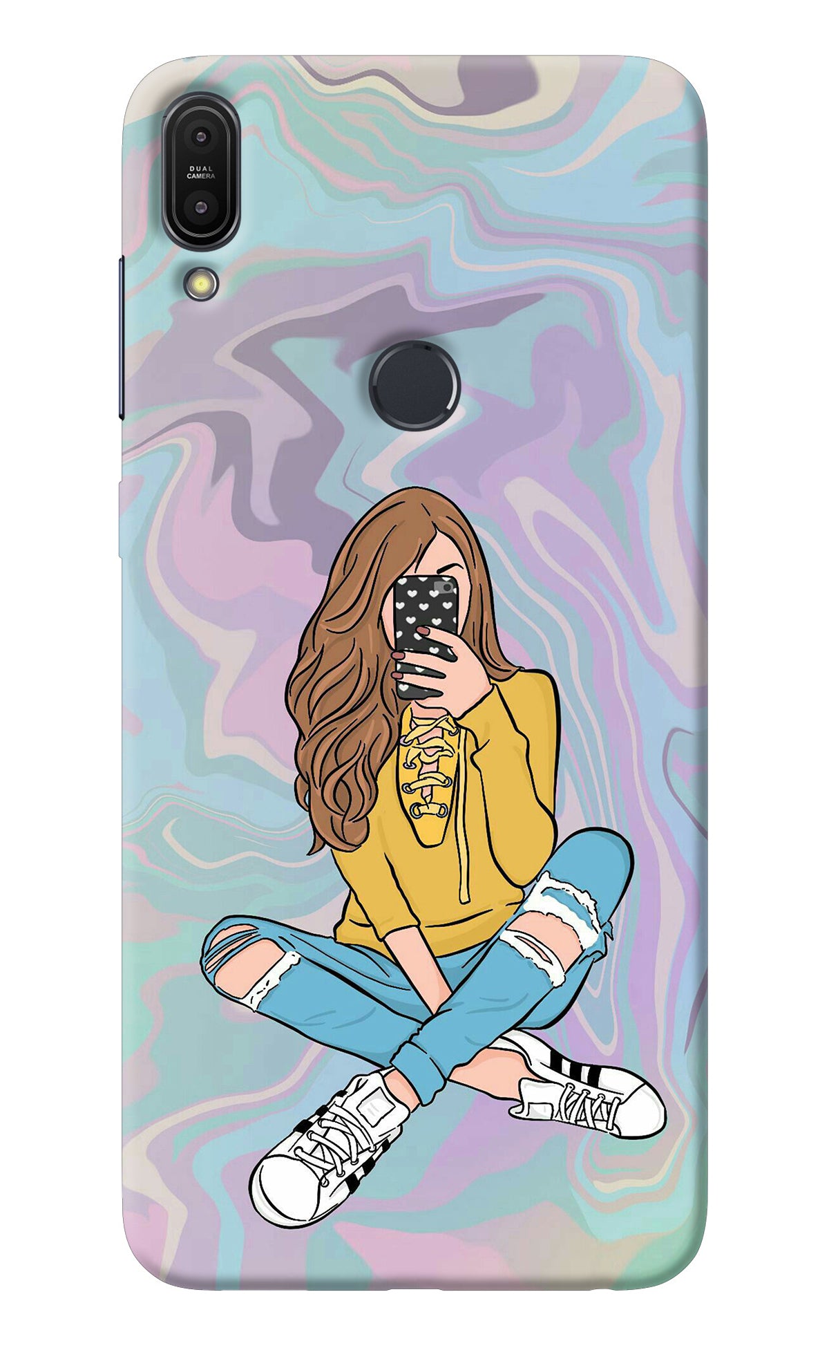 Selfie Girl Asus Zenfone Max Pro M1 Back Cover