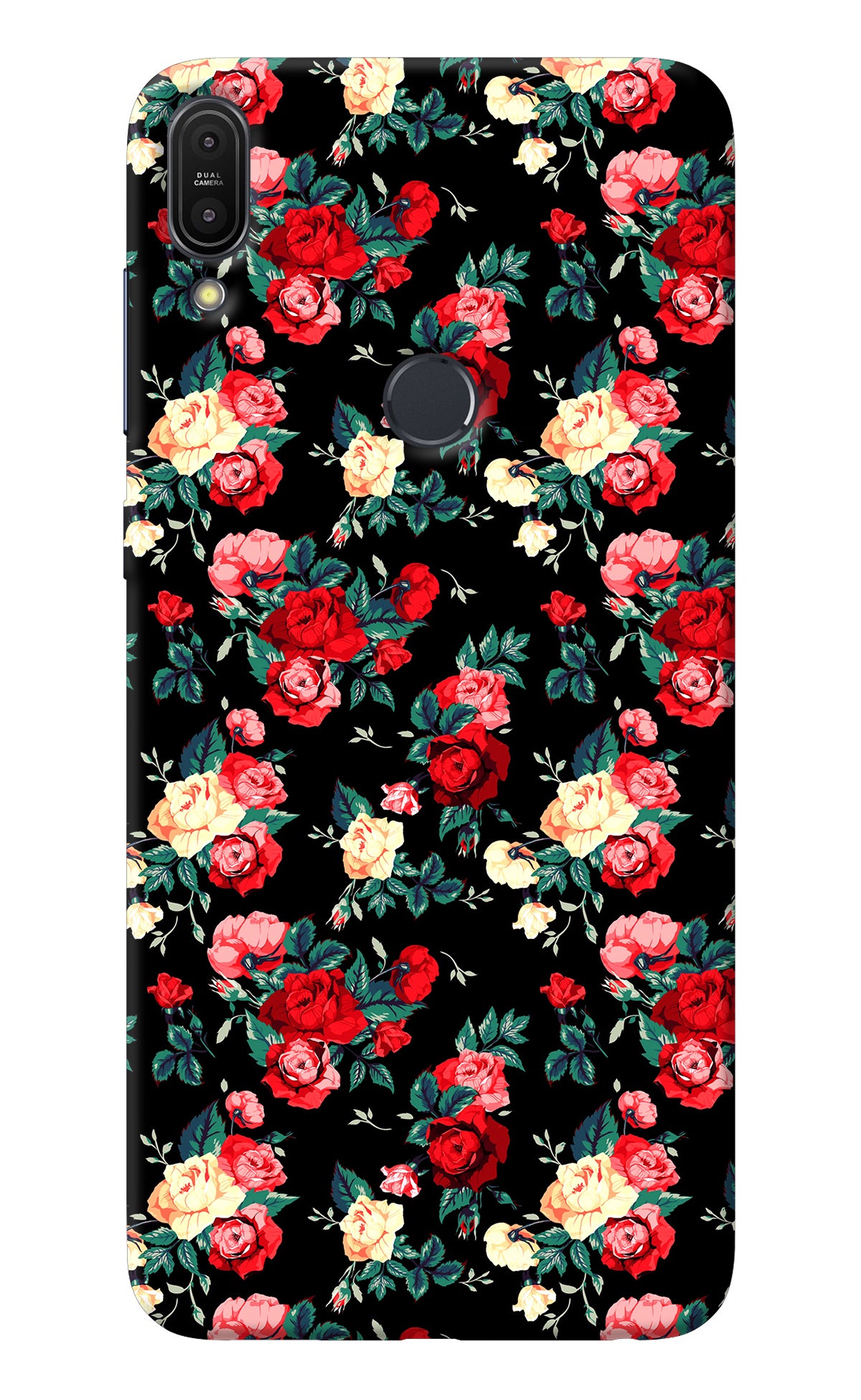 Rose Pattern Asus Zenfone Max Pro M1 Back Cover