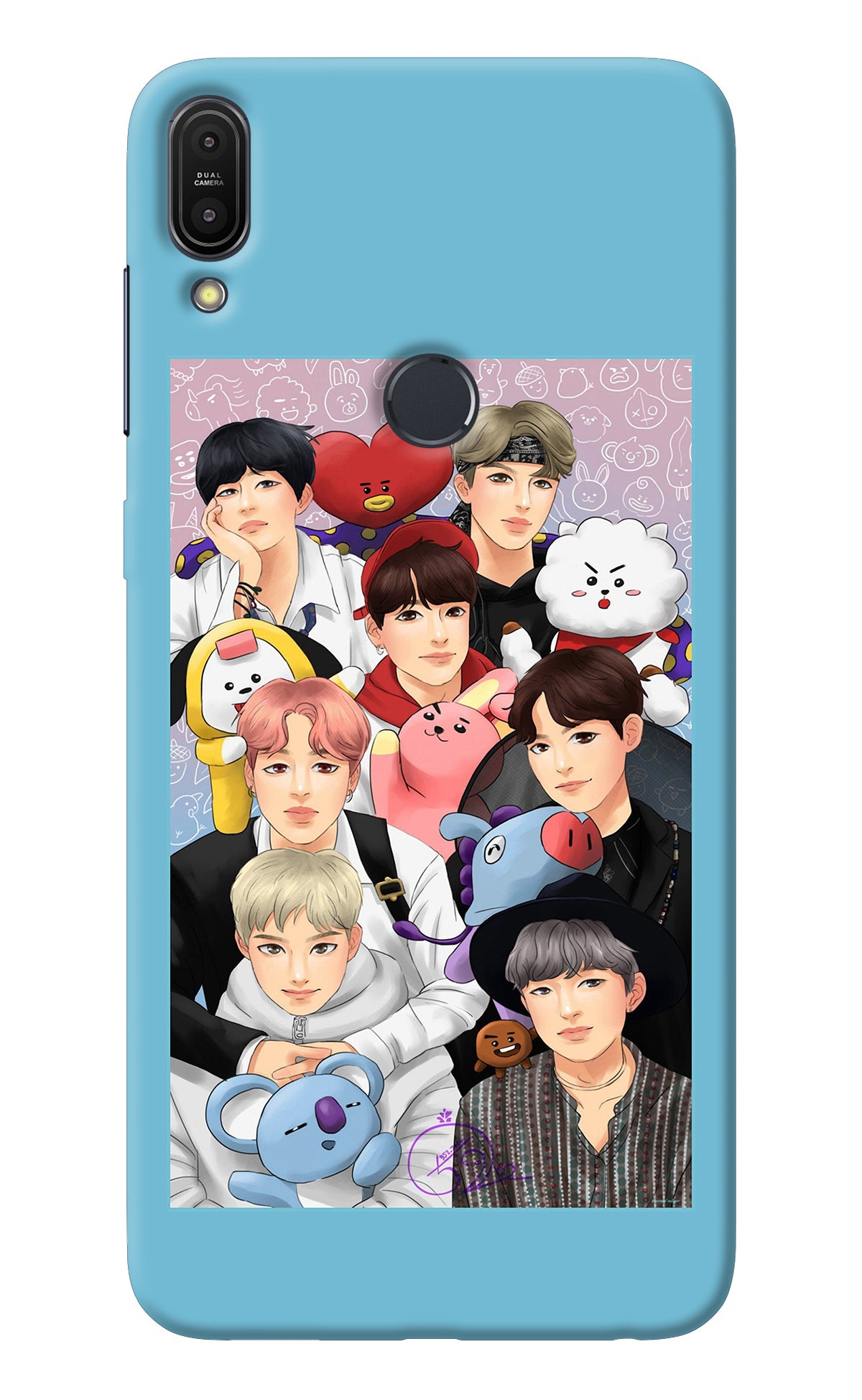 BTS with animals Asus Zenfone Max Pro M1 Back Cover