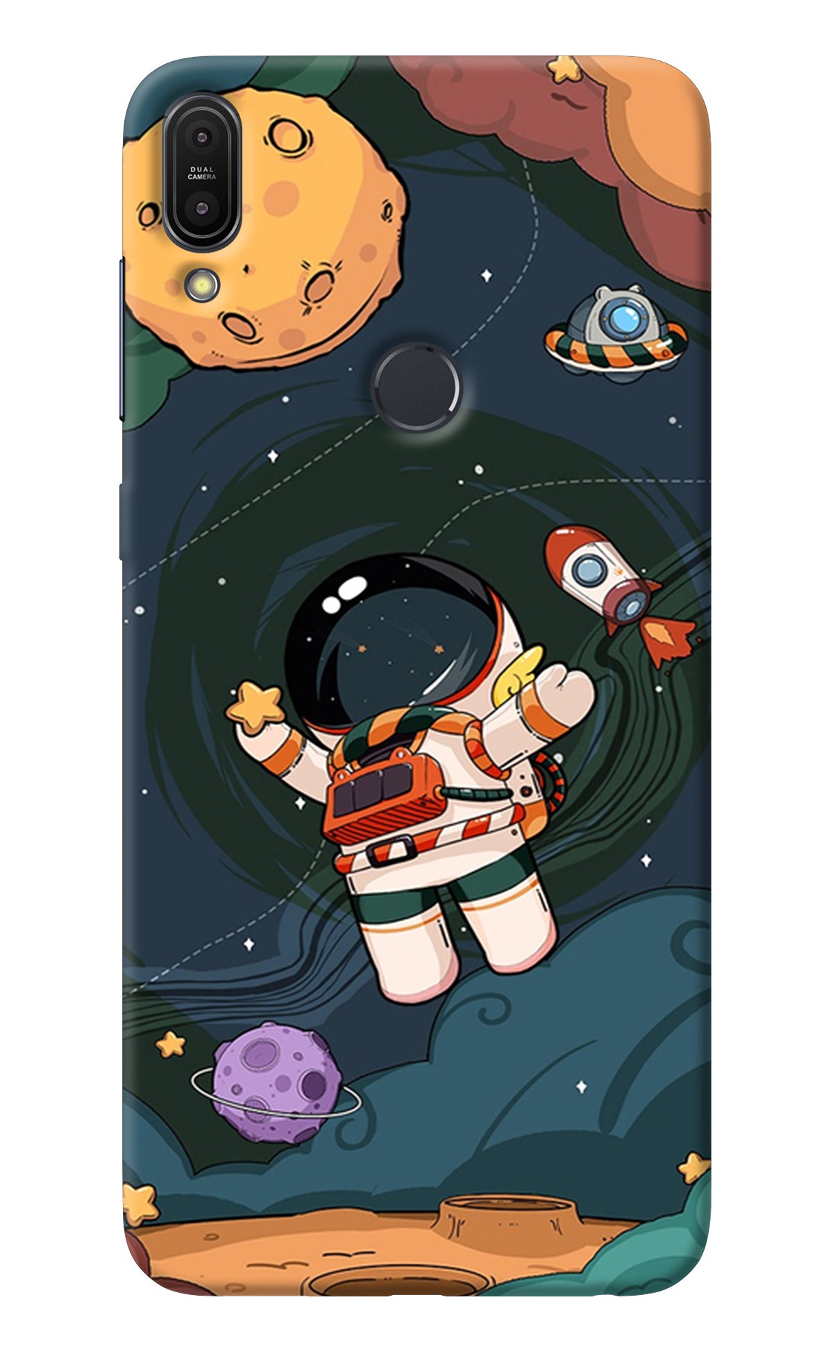 Cartoon Astronaut Asus Zenfone Max Pro M1 Back Cover