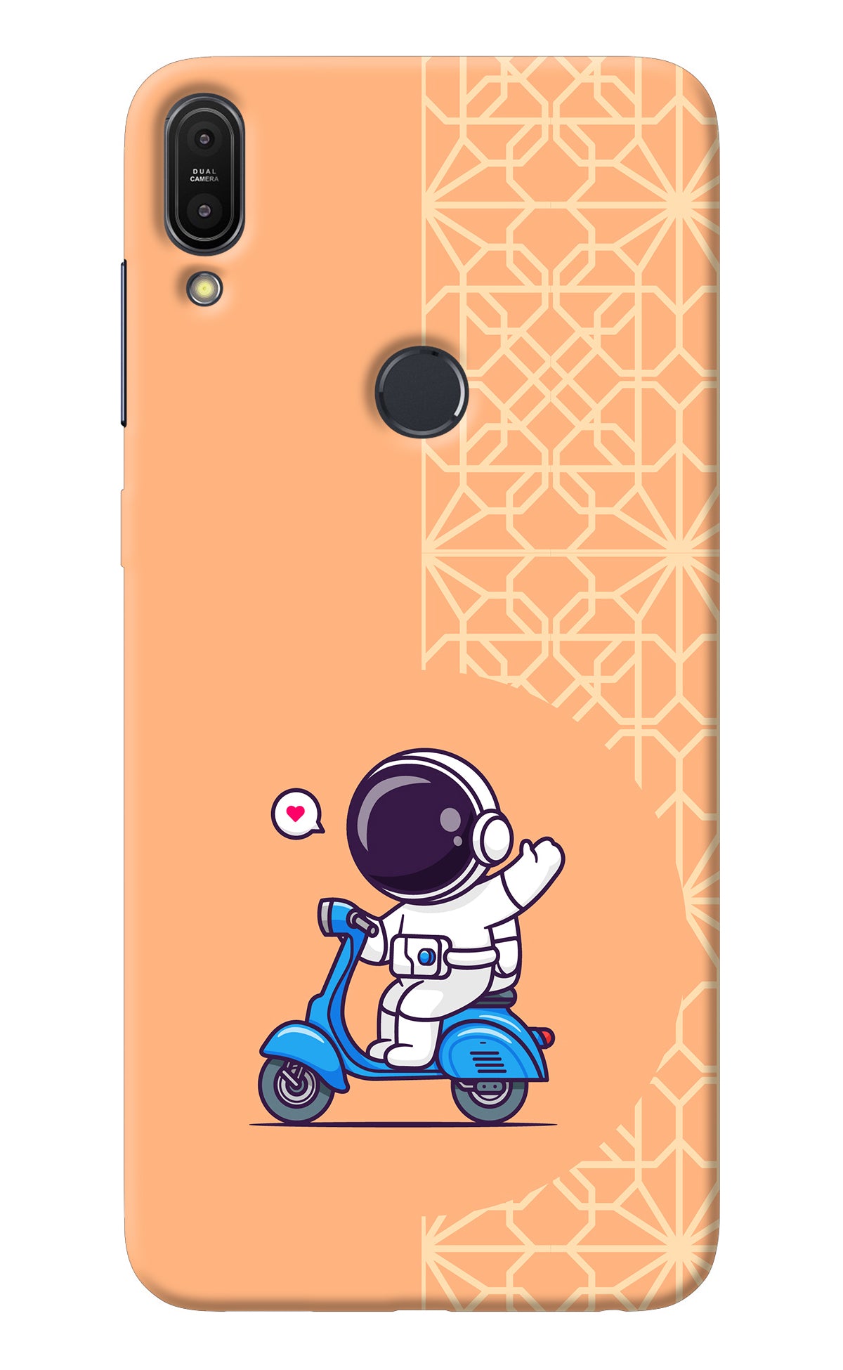 Cute Astronaut Riding Asus Zenfone Max Pro M1 Back Cover