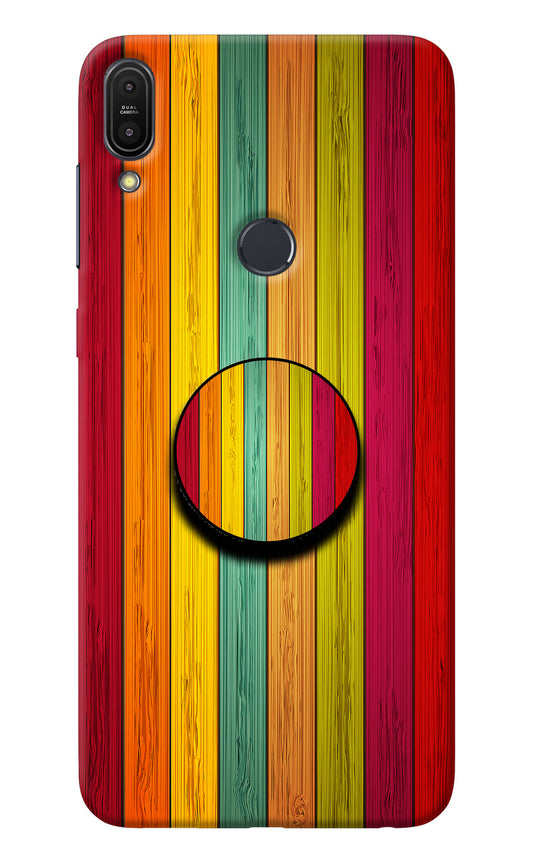 Multicolor Wooden Asus Zenfone Max Pro M1 Pop Case
