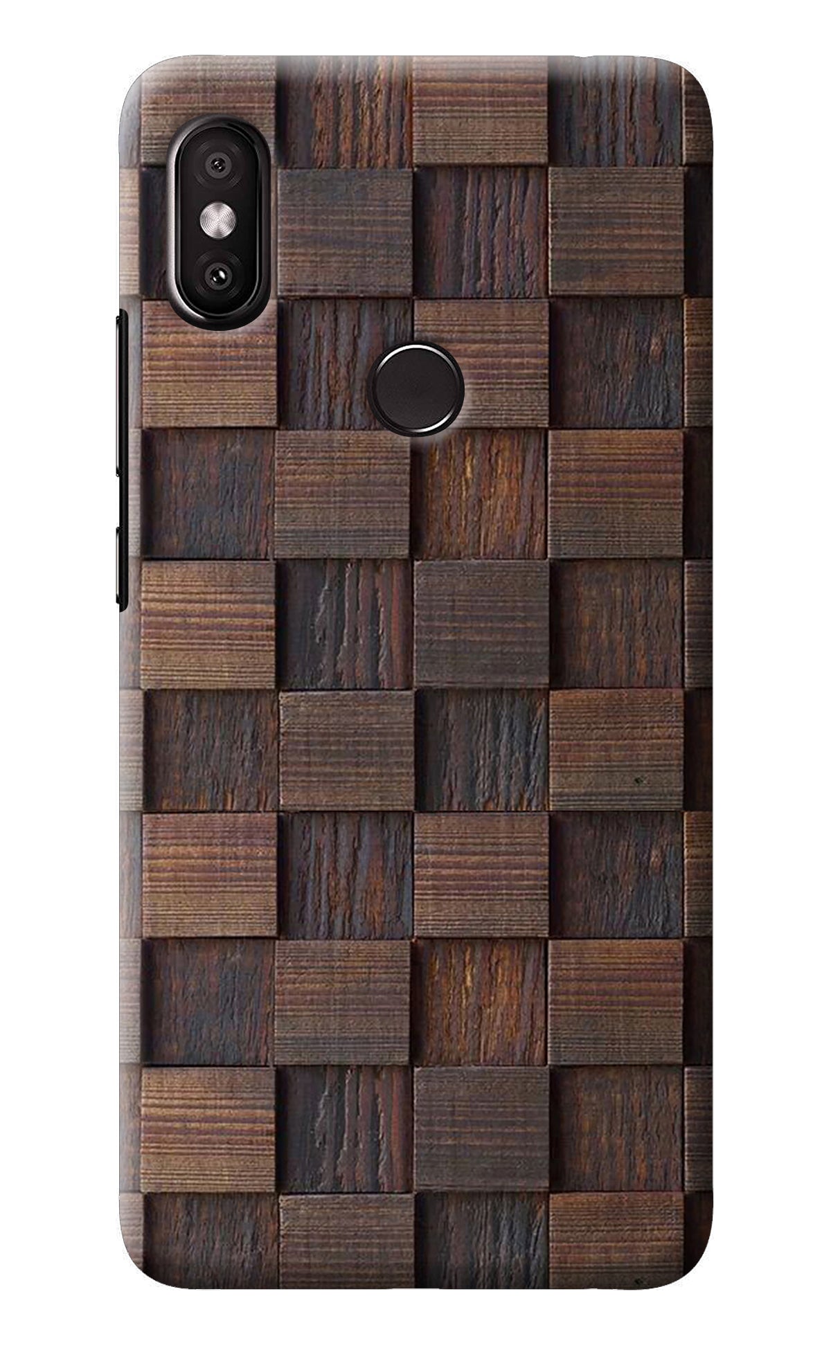 Wooden Cube Design Redmi Y2 Back Cover