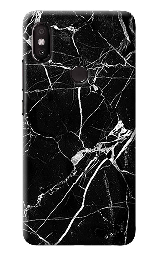 Black Marble Pattern Redmi Y2 Back Cover